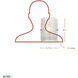 Brilliance 1 Light 6.75 inch Chrome ADA Wall Sconce Wall Light