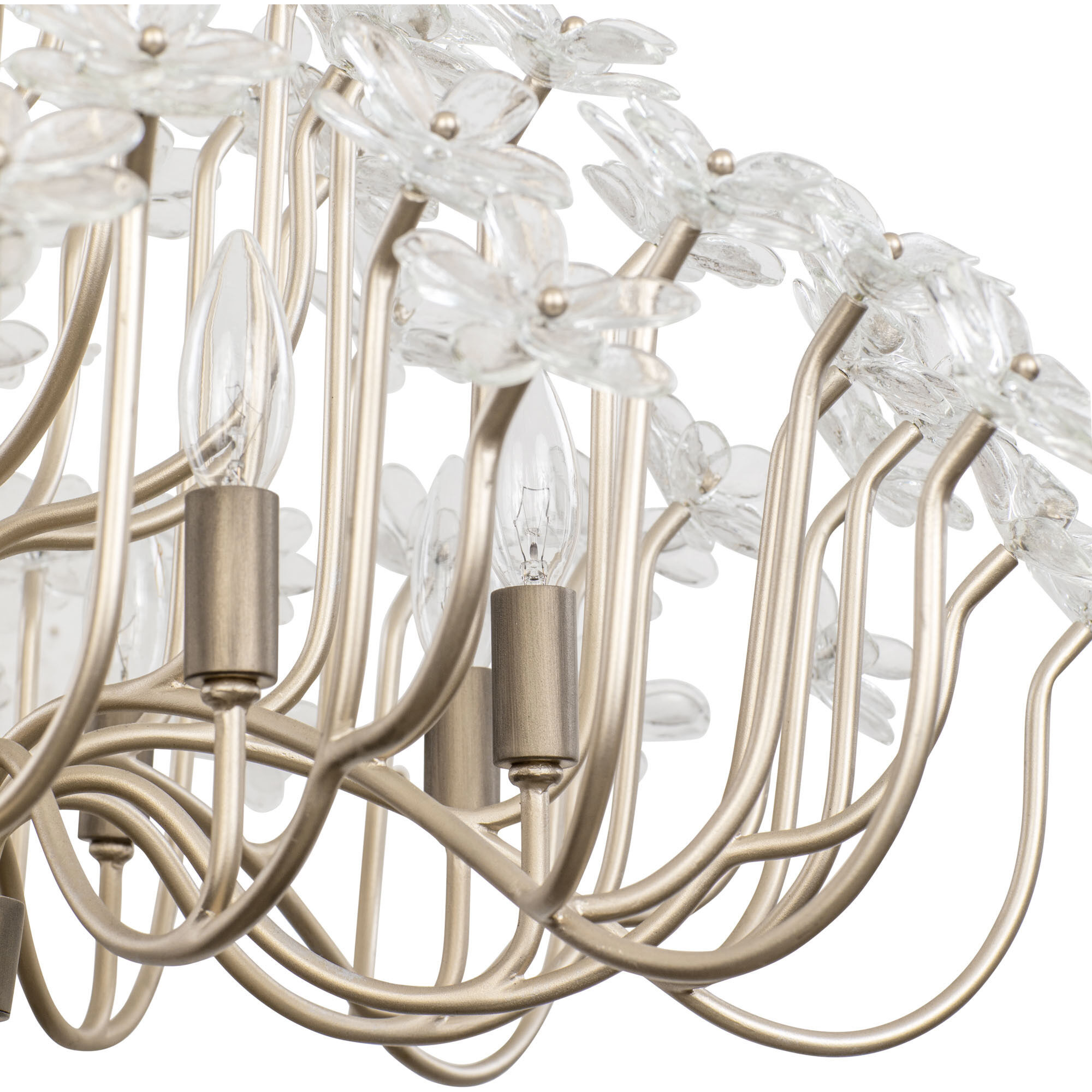 Wildflower 8 Light 32 inch Gold Dust/Artifact Chandelier Ceiling Light, Smithsonian Collaboration