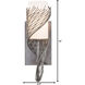 Flow 1 Light 5 inch Steel Wall Sconce Wall Light in Left