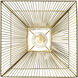 Arcade 1 Light 10 inch French Gold Pendant Ceiling Light