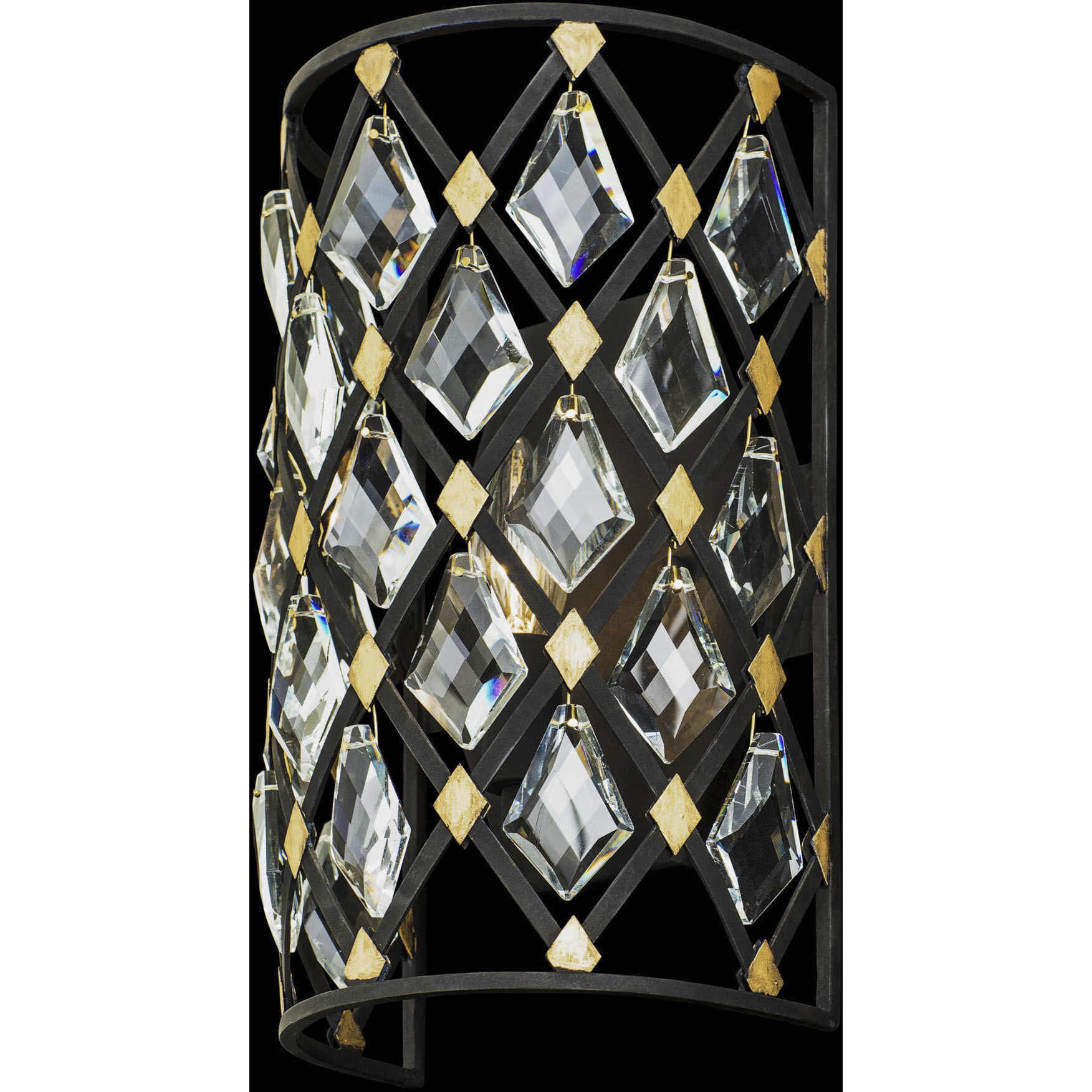 Windsor 1 Light 7 inch Carbon and Havana Gold Wall Sconce Wall Light