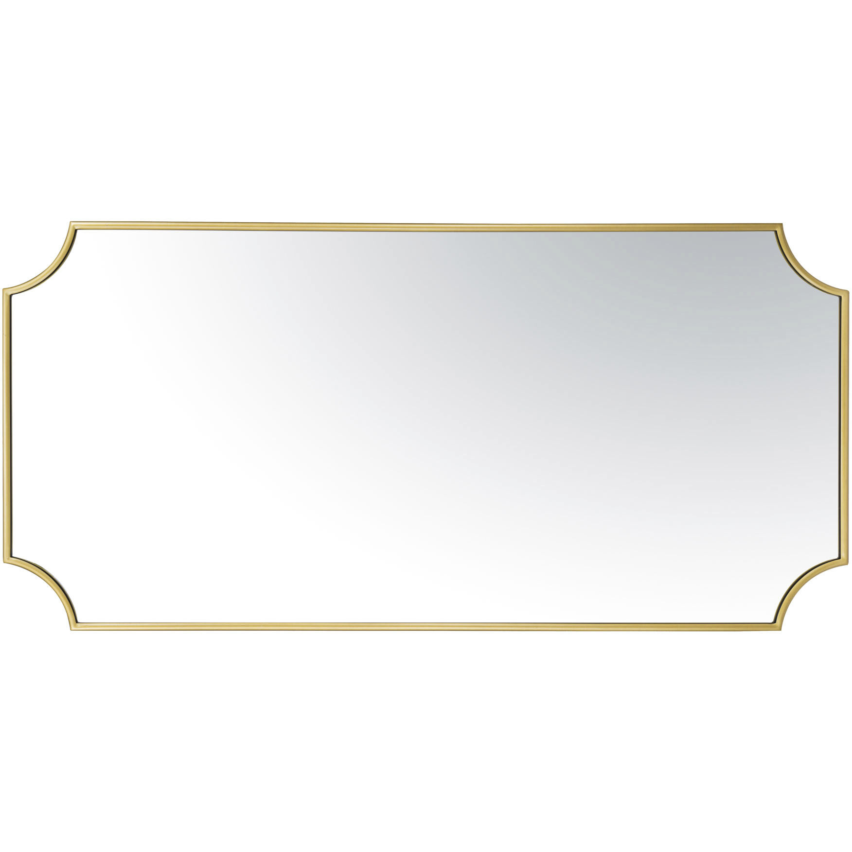 Carlton 50 X 24 inch Gold Wall Mirror, Tamara Day Collaboration