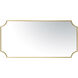 Carlton 50 X 24 inch Gold Wall Mirror, Tamara Day Collaboration