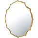 Not Baroque - en 30 X 30 inch Gold Wall Mirror, Tamara Day Collaboration