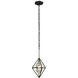 Marcia 1 Light 10.25 inch Matte Black/French Gold Pendant Ceiling Light
