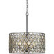 Windsor 6 Light 25 inch Carbon/Havana Gold Pendant Ceiling Light