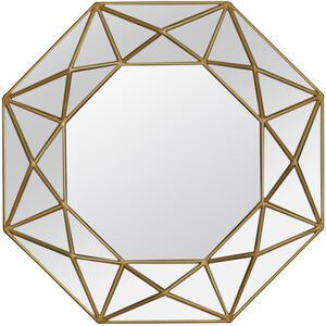Geo 29 X 29 inch Painted Gold and Mirror Wall Mirror, Varaluz Casa