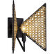 Machina 1 Light 10.75 inch Matte Black Sconce Wall Light, Smithsonian Collaboration