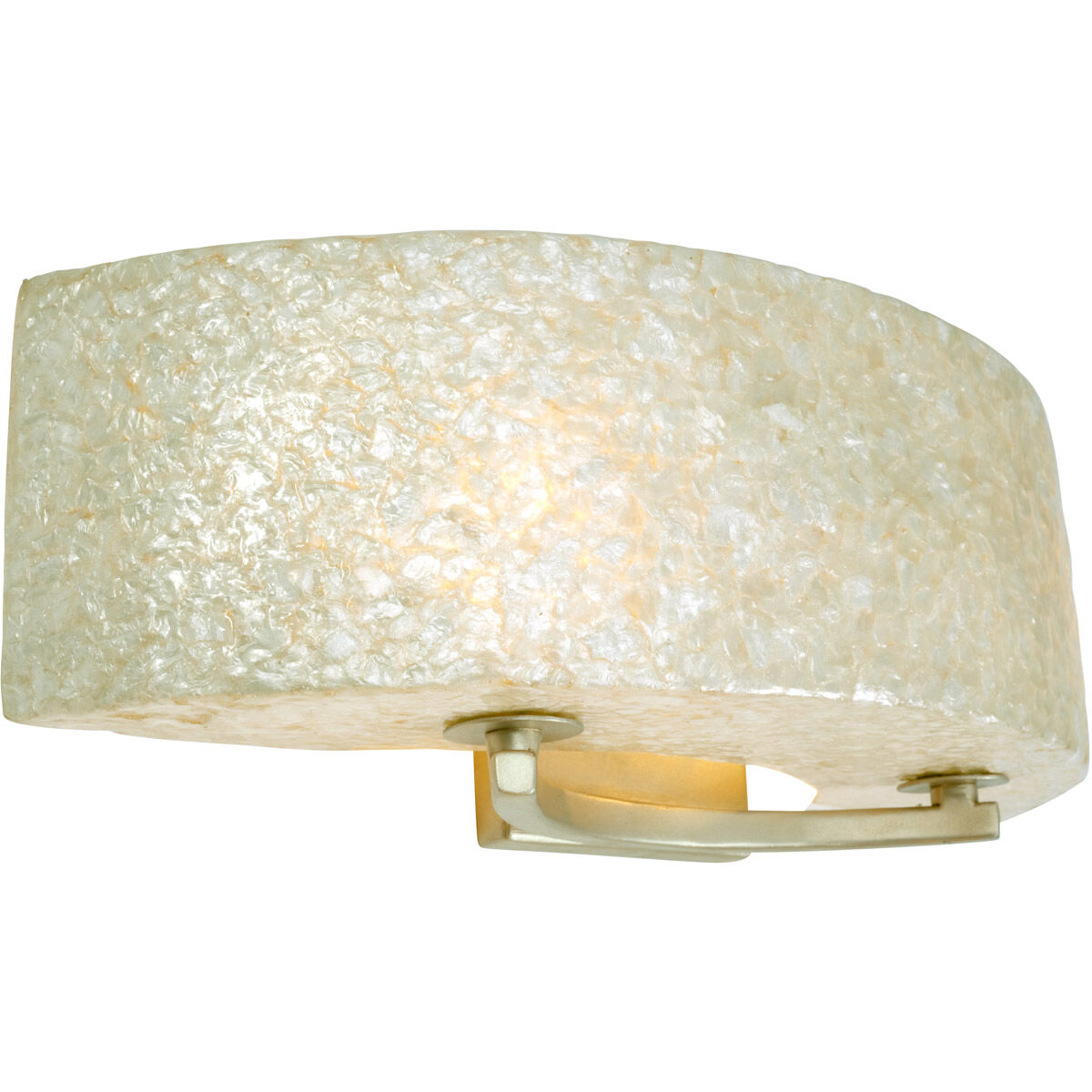 Capiz shell outlet vanity light