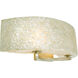 Radius 2 Light 23 inch Gold Dust Vanity Light Wall Light in Sustainable Crushed Natural Capiz Shell