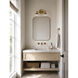 Harrow 2 Light 12.88 inch Aged Brass Bath Vanity Wall Light, Luz Studio