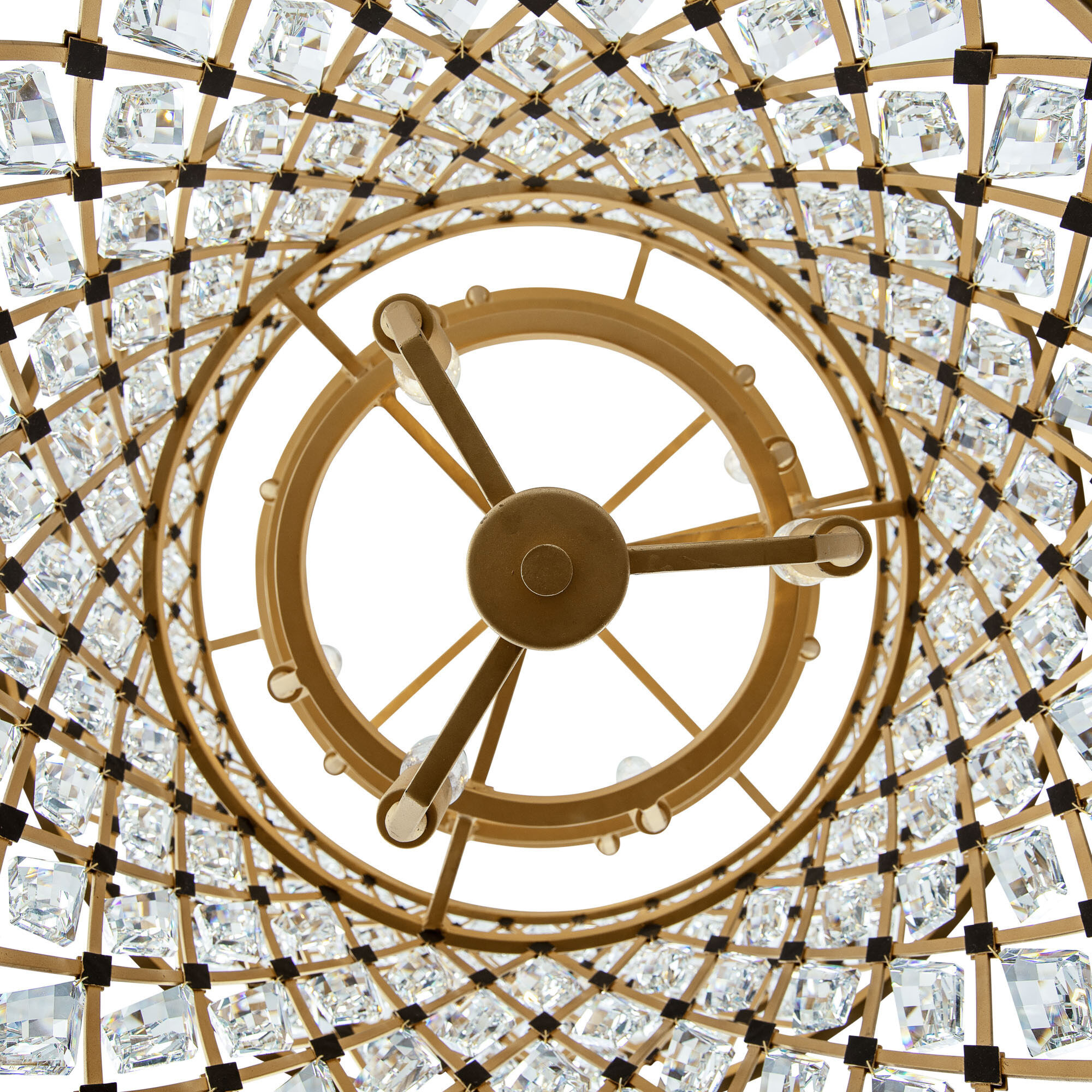 Windsor 13 Light 31.75 inch French Gold and Matte Black Chandelier Ceiling Light