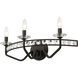 Monroe 3 Light 21 inch Carbon Bath Vanity Wall Light