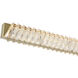 Golden Ratio 1 Light 43.3 inch Satin Gold Linear Pendant Ceiling Light
