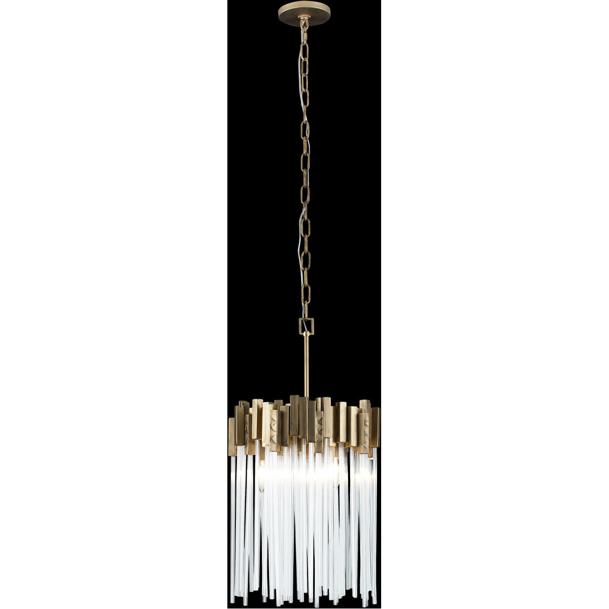 Matrix 3 Light 14 inch Havana Gold Pendant Ceiling Light