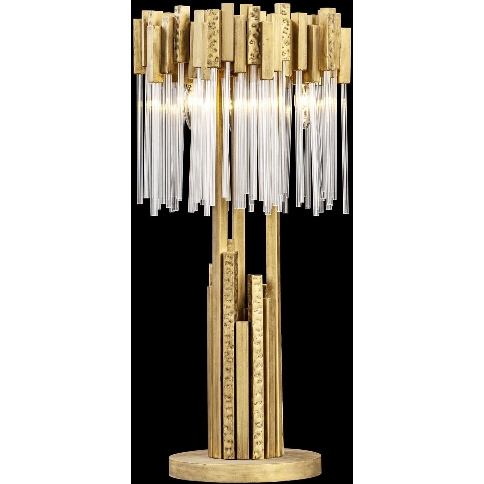 Matrix 30 inch 60 watt Havana Gold Table Lamp Portable Light