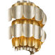 Swoon Sconce Wall Light in Antique Gold, Smithsonian Collaboration