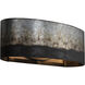 Cannery 2 Light 16 inch Ombre Galvanized Bath Vanity Light Wall Light