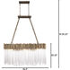 Matrix Linear Pendant Ceiling Light in Havana Gold, 6