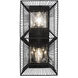 Arcade 2 Light 7 inch Carbon Wall Sconce Wall Light