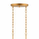 Windsor 8 Light 36 inch French Gold and Matte Black Linear Pendant Ceiling Light