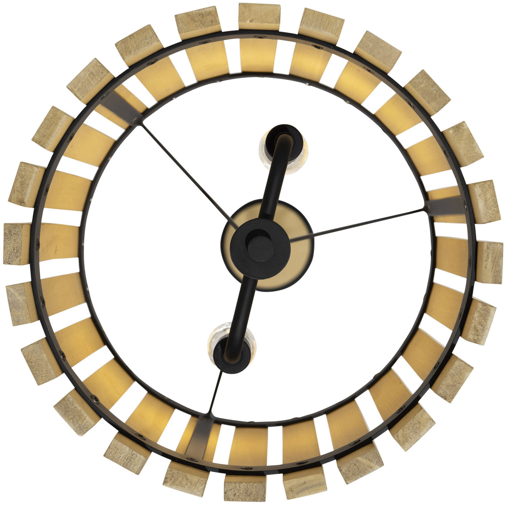 Suratto 2 Light 12 inch Matte Black and Honey Blonde Pendant Ceiling Light in Matte Black/Honey Blonde