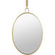 Stopwatch 33.25 X 22.25 inch Gold Powder Room Wall Mirror, Varaluz Casa