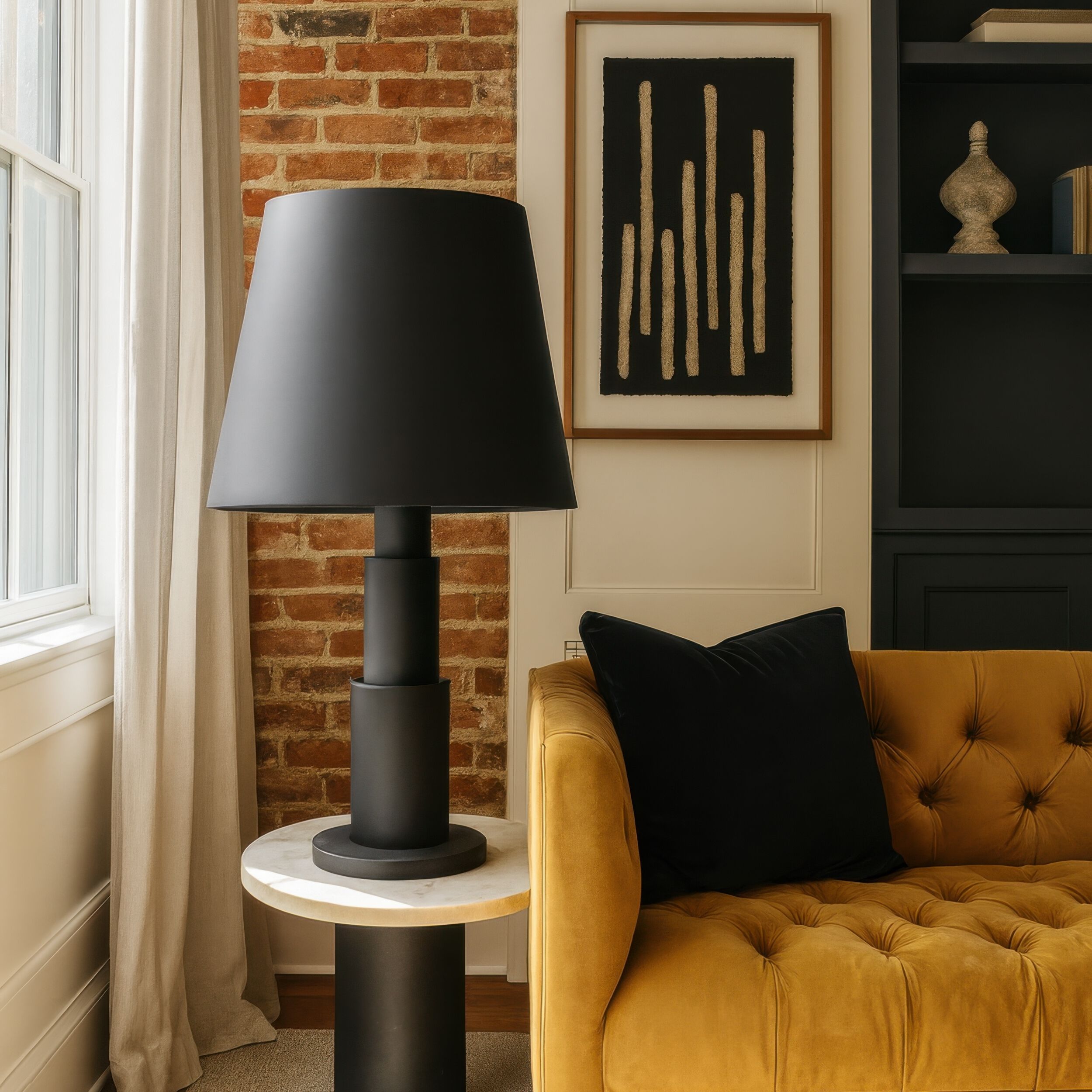 Giustino 32.5 inch 5 watt Matte Black Table Lamp Portable Light