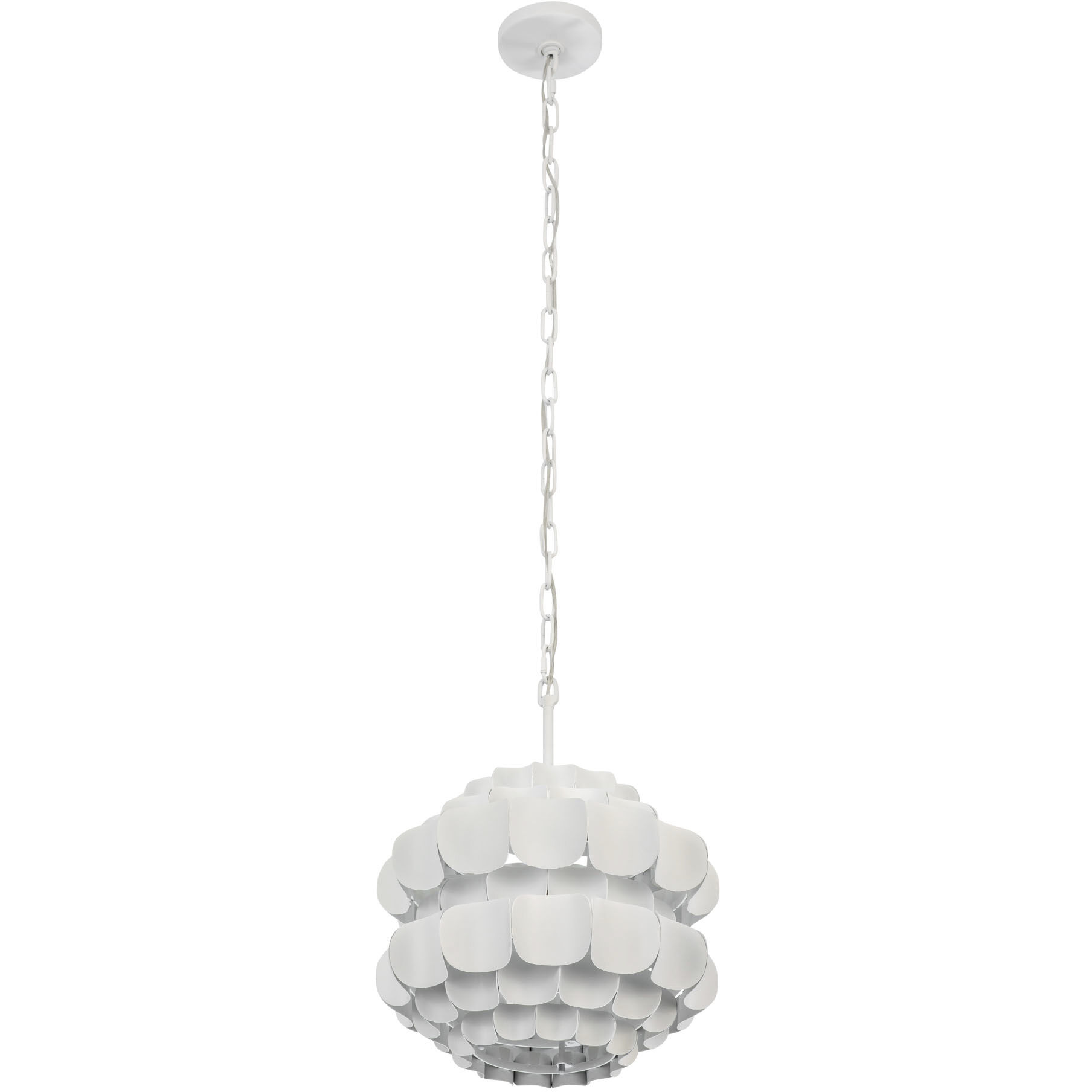 Swoon 1 Light 16 inch Matte White Pendant Ceiling Light, Smithsonian Collaboration