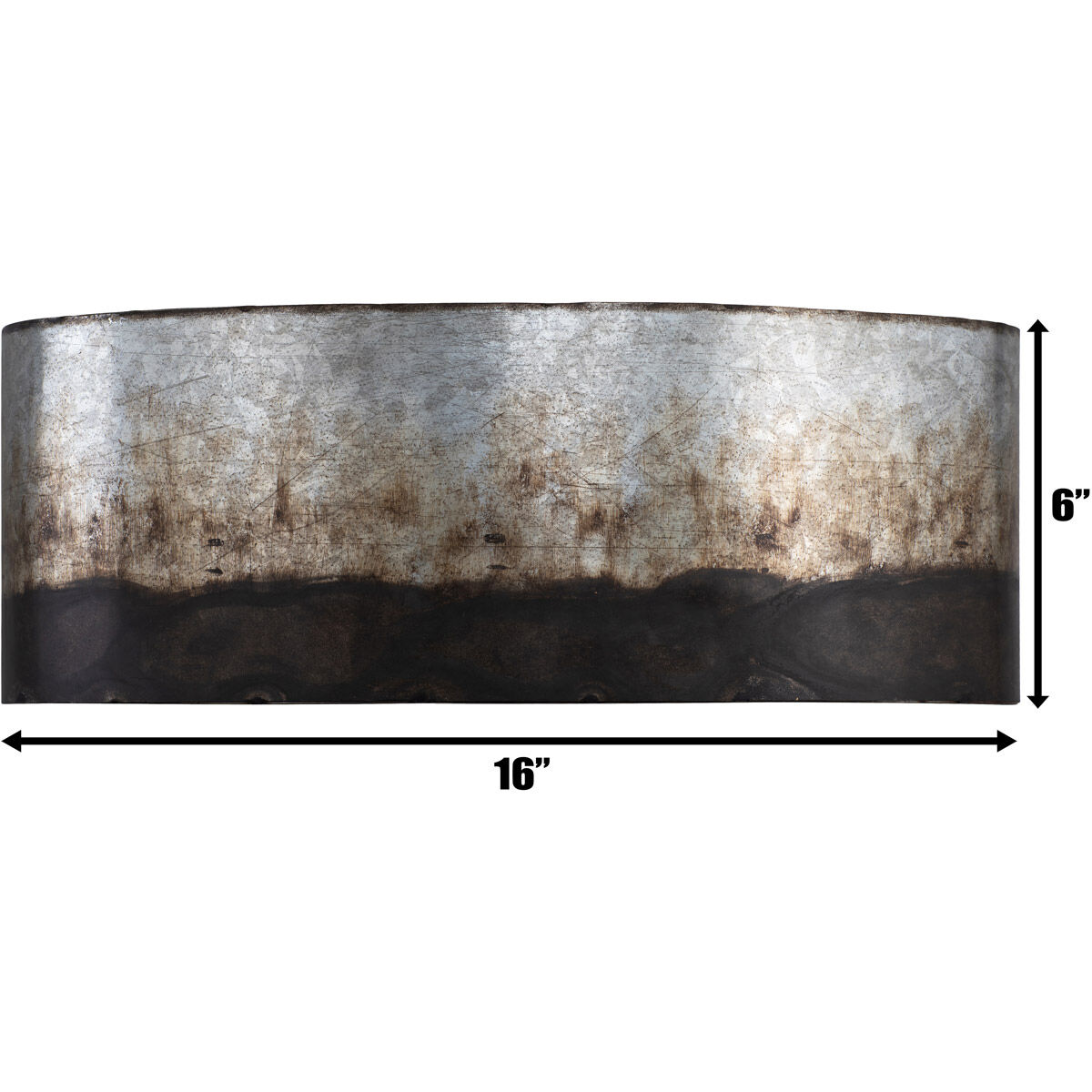 Cannery 2 Light 16 inch Ombre Galvanized Bath Vanity Light Wall Light