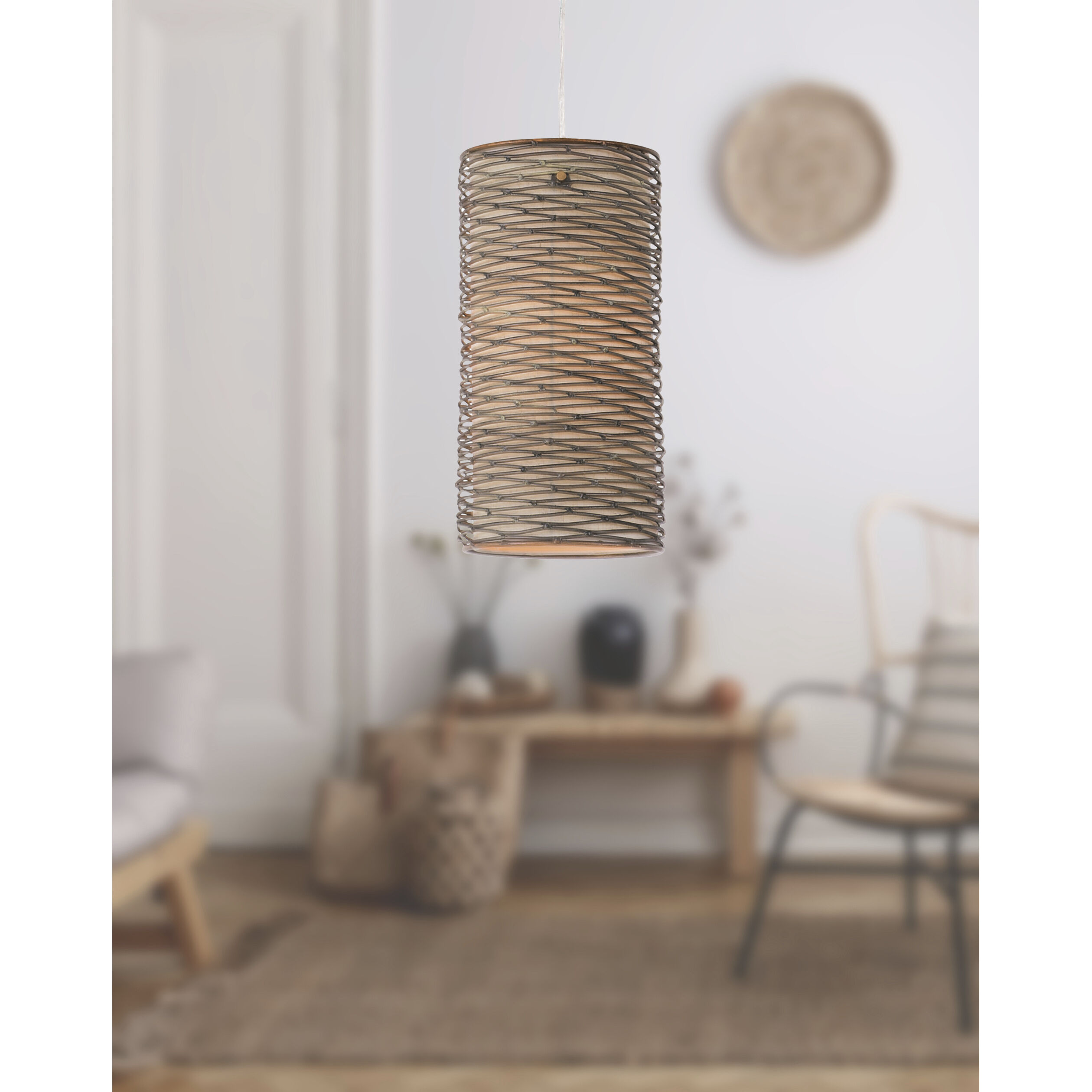 Flow 1 Light 6.63 inch Hammered Ore Mini Pendant Ceiling Light