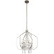 Barcelona 7 Light 26 inch Transcend Silver and Clear Pendant Ceiling Light