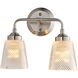 Westport 2 Light 13 inch Brushed Nickel Bath Vanity Wall Light