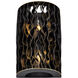 Estela 2 Light 10 inch Matte Black Sconce Wall Light, Smithsonian Collaboration