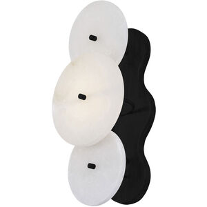Cosmos 1 Light 6 inch Matte Black Wall Sconce Wall Light, Smithsonian Collaboration