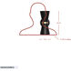 Mad Hatter 2 Light 5 inch Matte Black and French Gold Wall Sconce Wall Light