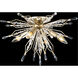 Orbital 4 Light 18.3 inch Gold Dust Semi-Flush Ceiling Light