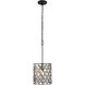 Windsor 1 Light 11.5 inch Carbon/Havana Gold Pendant Ceiling Light