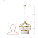Social Club 9 Light 23.25 inch Havana Gold Pendant Ceiling Light