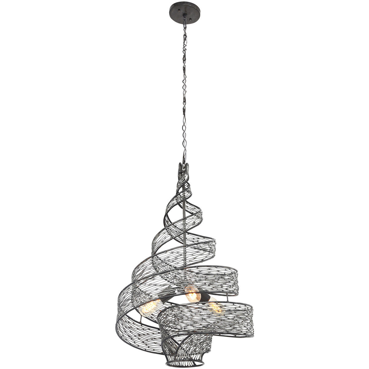 Flow 3 Light 18 inch Steel Pendant Ceiling Light