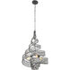 Flow 3 Light 18 inch Steel Pendant Ceiling Light