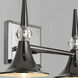 Tromba 2 Light 13.38 inch Black Chrome Bath Vanity Wall Light, Luz Studio