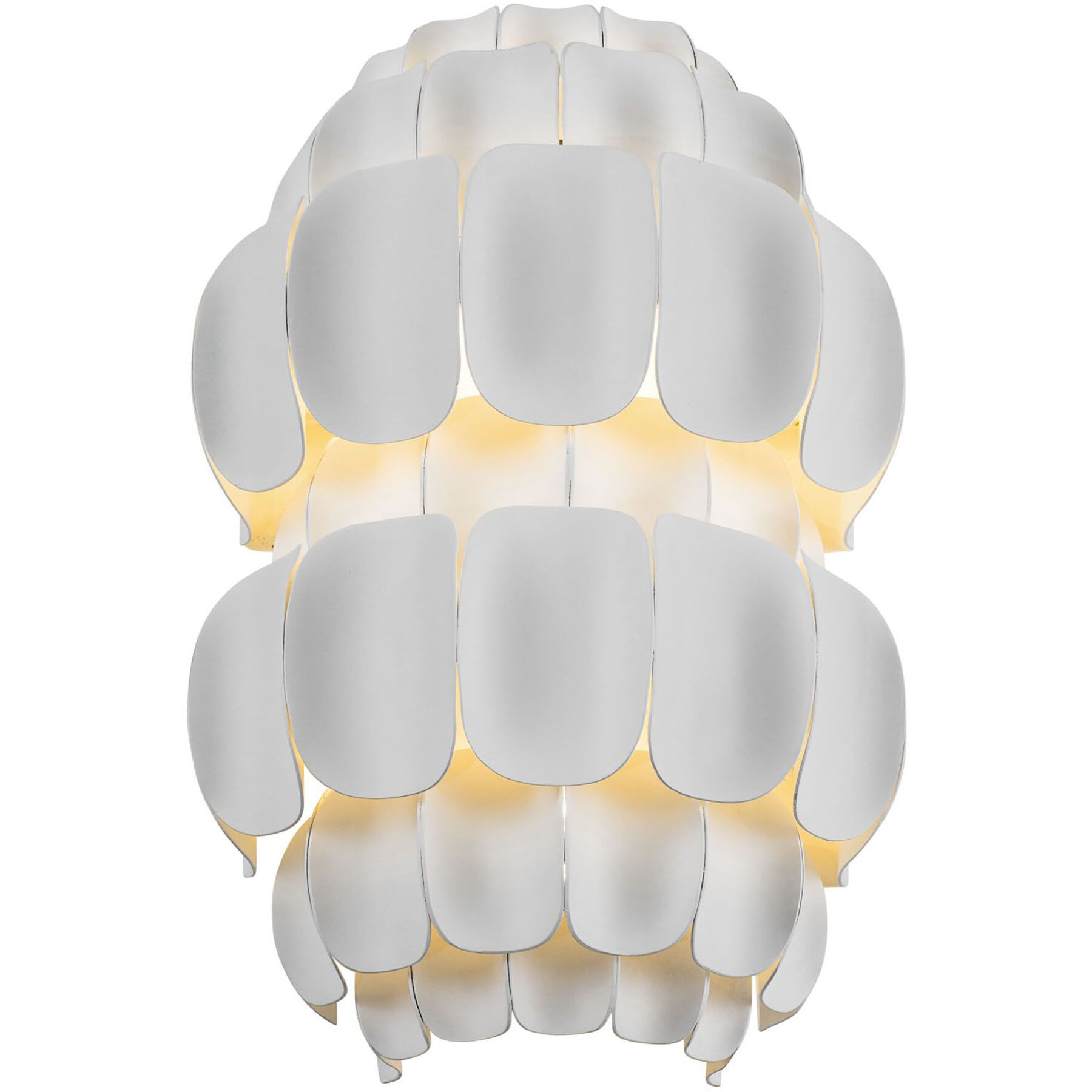 Swoon Sconce Wall Light in Matte White, Smithsonian Collaboration