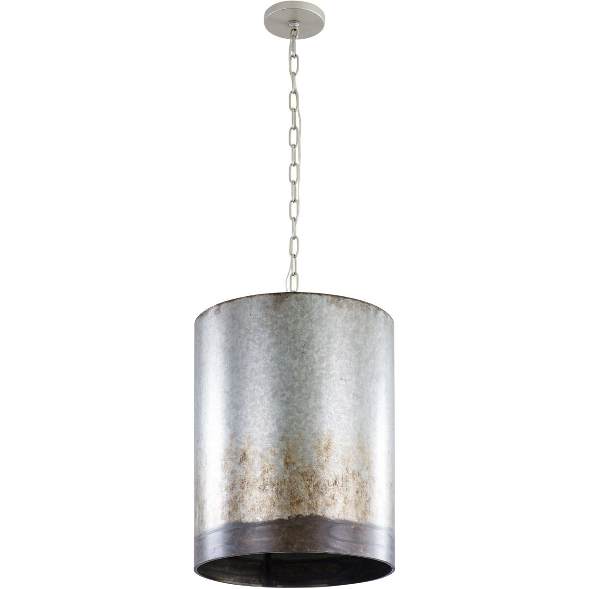 Cannery 3 Light 16 inch Ombre Galvanized Pendant Ceiling Light