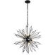 Orbital 12 Light 28 inch Carbon Pendant Ceiling Light