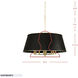 Coco 8 Light 32 inch Matte Black/French Gold Pendant Ceiling Light