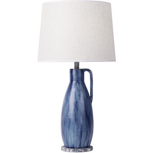 Avesta 30.25 inch 100.00 watt Apothecary Gray and Blue Lustro Table Lamp Portable Light
