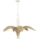 Century Palm 6 Light 38 inch Country White Chandelier Ceiling Light