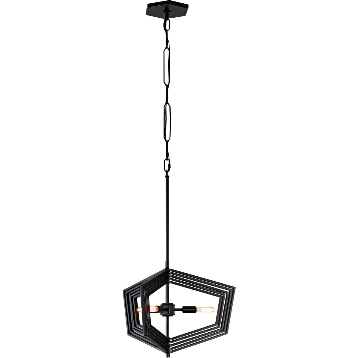 Gymnast 3 Light 20 inch Black Pendant Ceiling Light