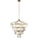 Social Club 19 Light 36 inch Gold Chandelier Ceiling Light